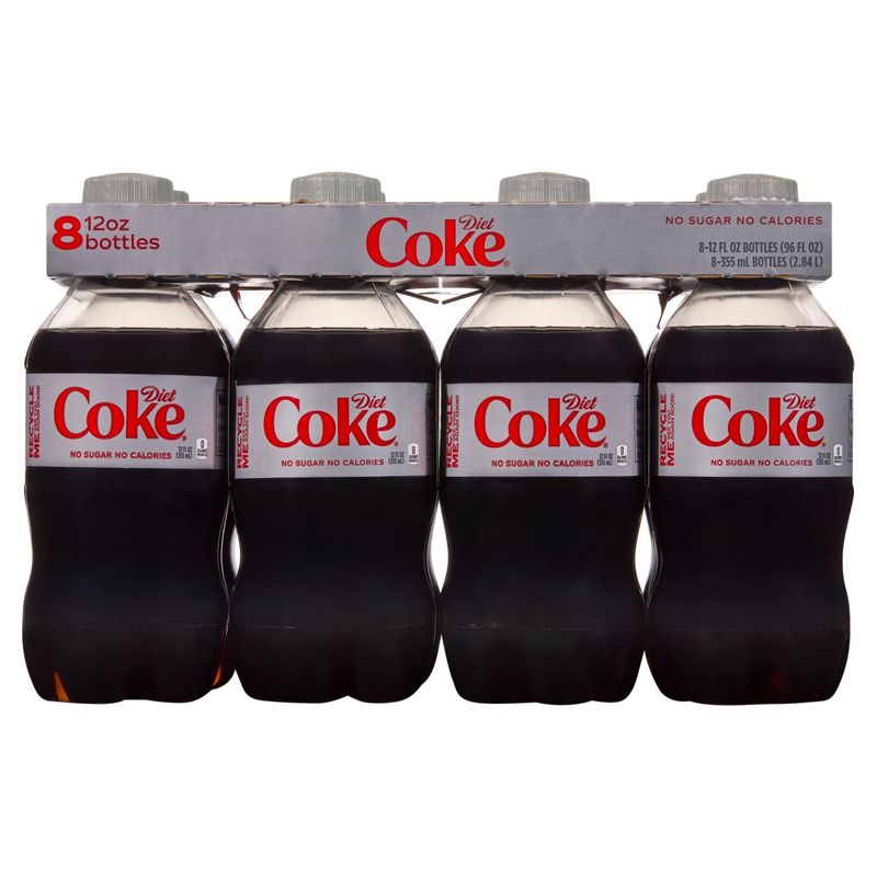 Diet Coke Soda, 12 fl oz, 8 count