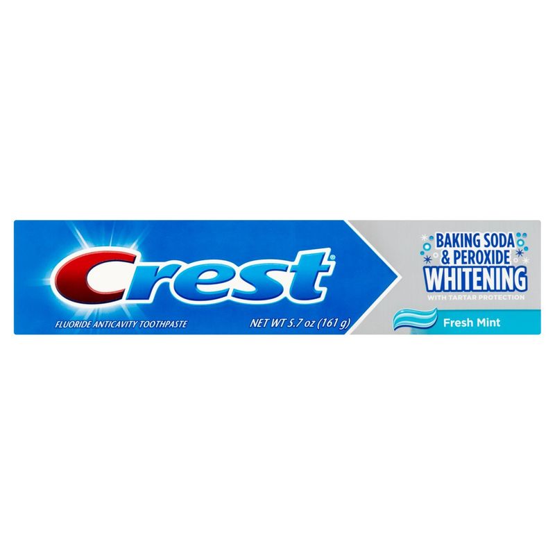 Crest Baking Soda &amp; Peroxide Whitening Fresh Mint Toothpaste, 5.7 oz