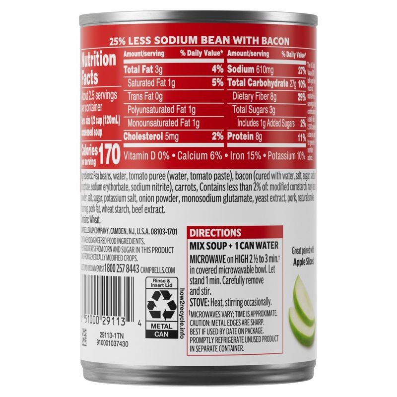 Campbell's Condensed Bean with Bacon Soup, 11.25 oz