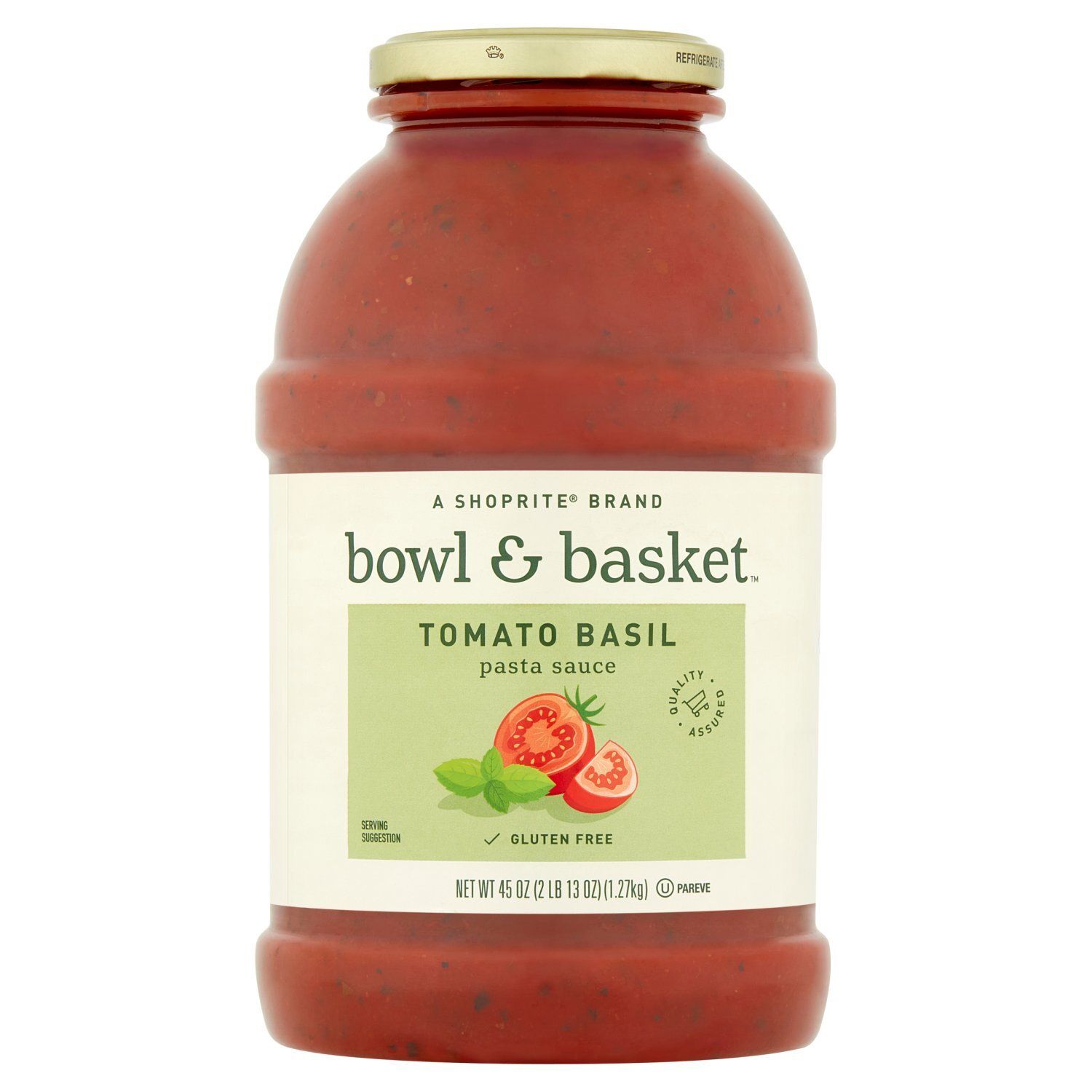 Bowl &amp; Basket Tomato Basil Pasta Sauce, 45 oz
