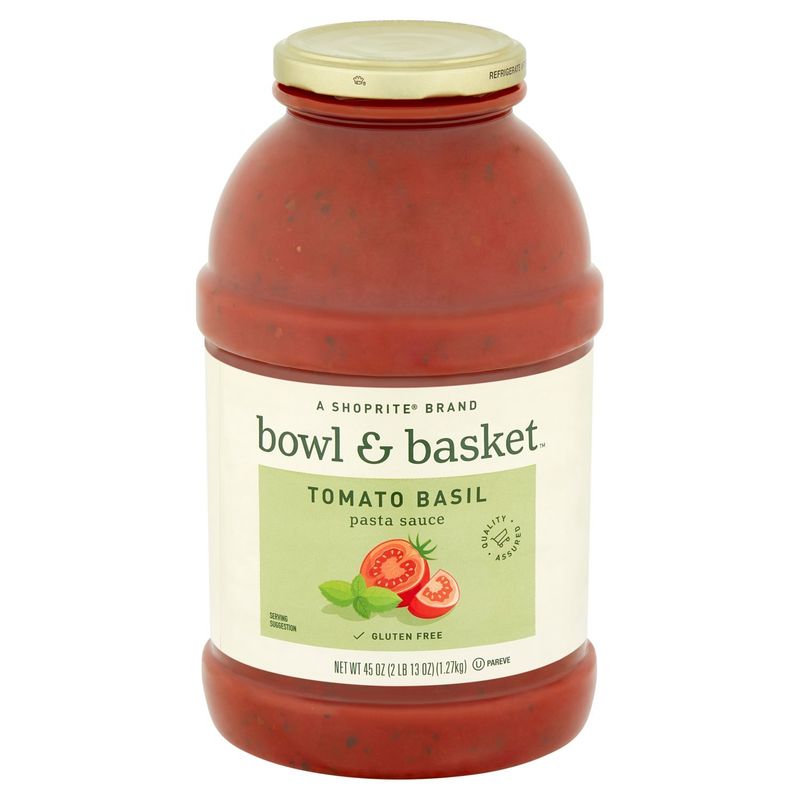Bowl &amp; Basket Tomato Basil Pasta Sauce, 45 oz