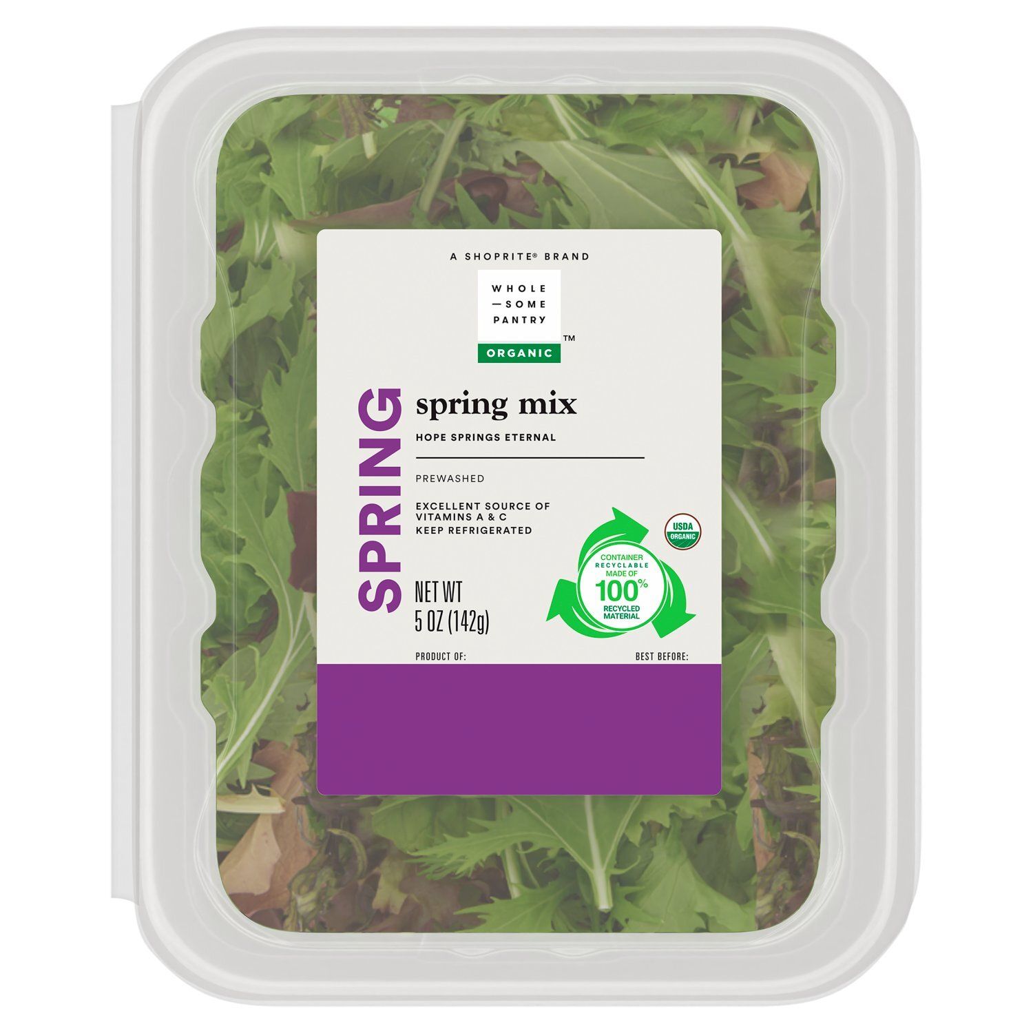 Wholesome Pantry Organic Spring Mix, 5 oz