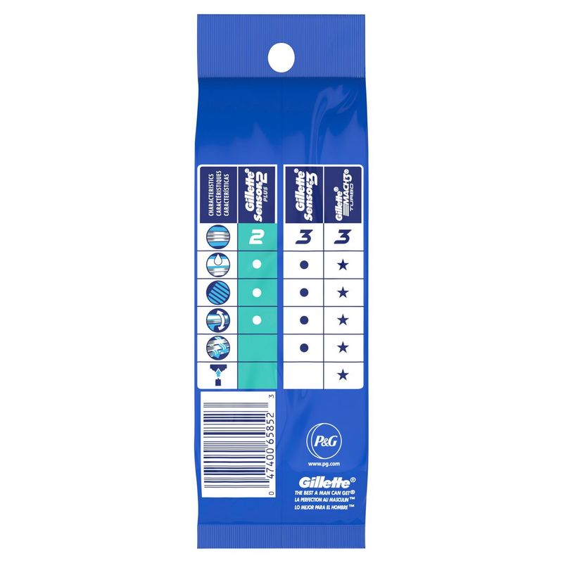 Gillette Sensor 2 Plus Ultragrip Pivot Disposable Razors, 5 count