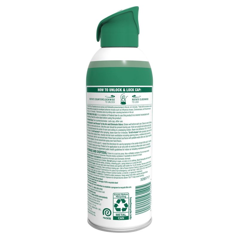 Lysol Mountain Spring Scent Air Sanitizer, 10 oz