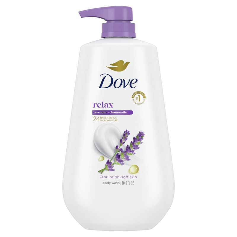 Dove Relax Lavender + Chamomile Body Wash, 30.6 fl oz