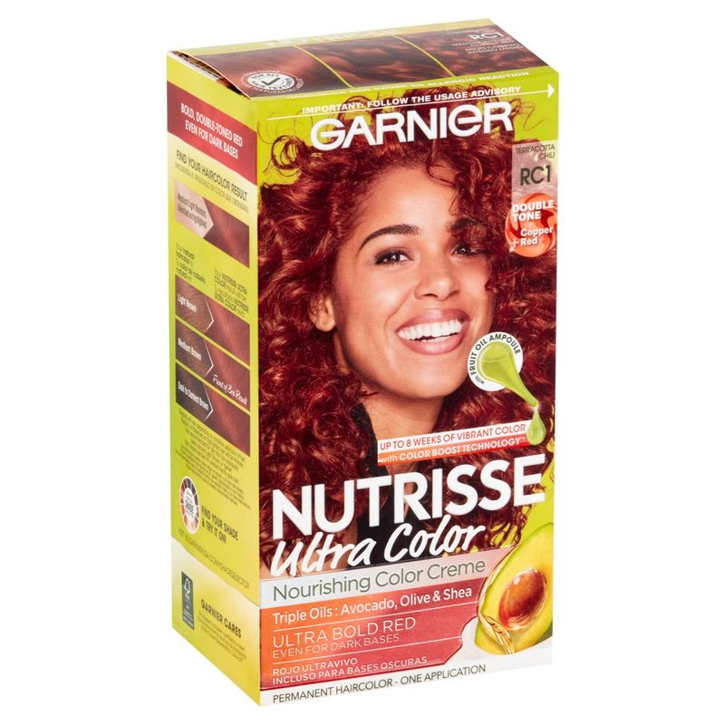 Garnier Nutrisse Ultra Color Terracotta Chili RC1 Permanent Haircolor, 1 application