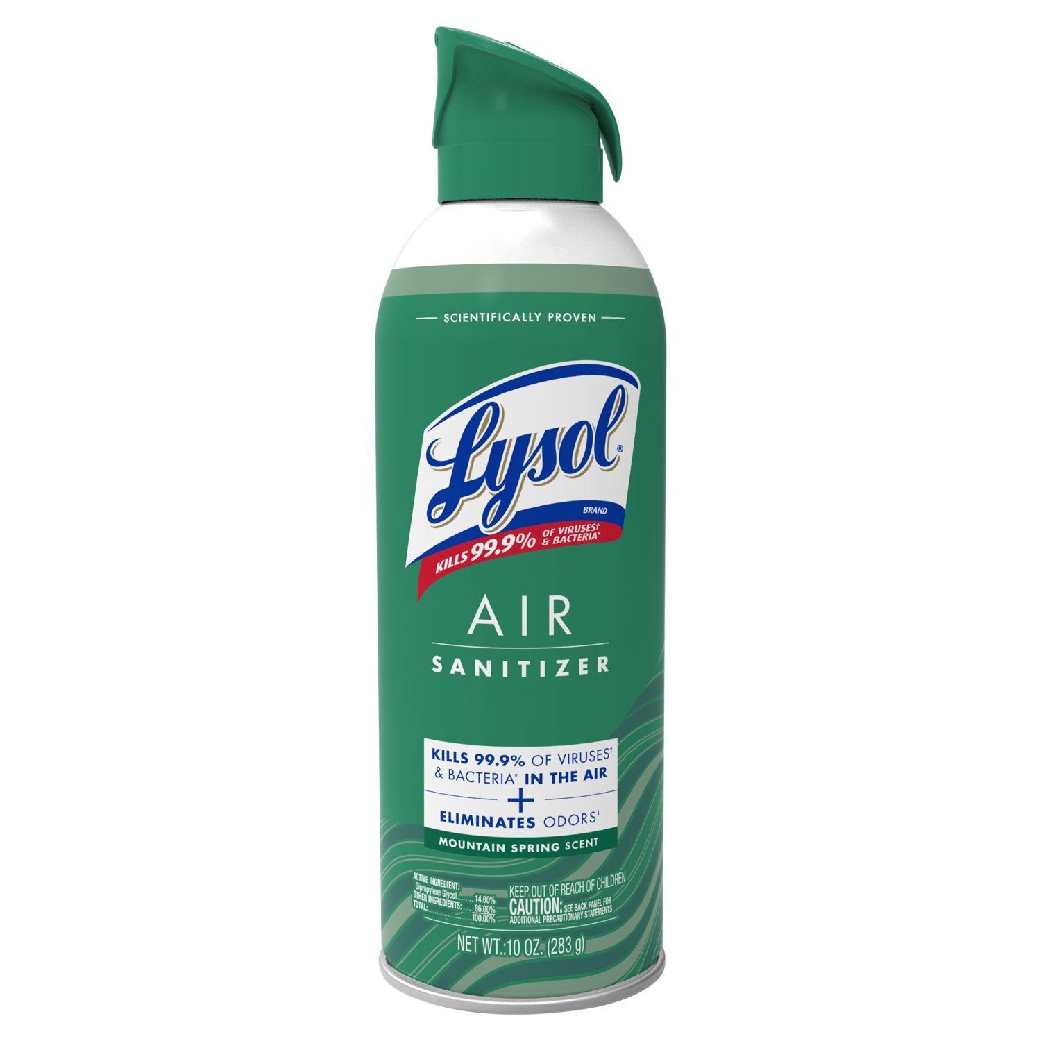 Lysol Mountain Spring Scent Air Sanitizer, 10 oz