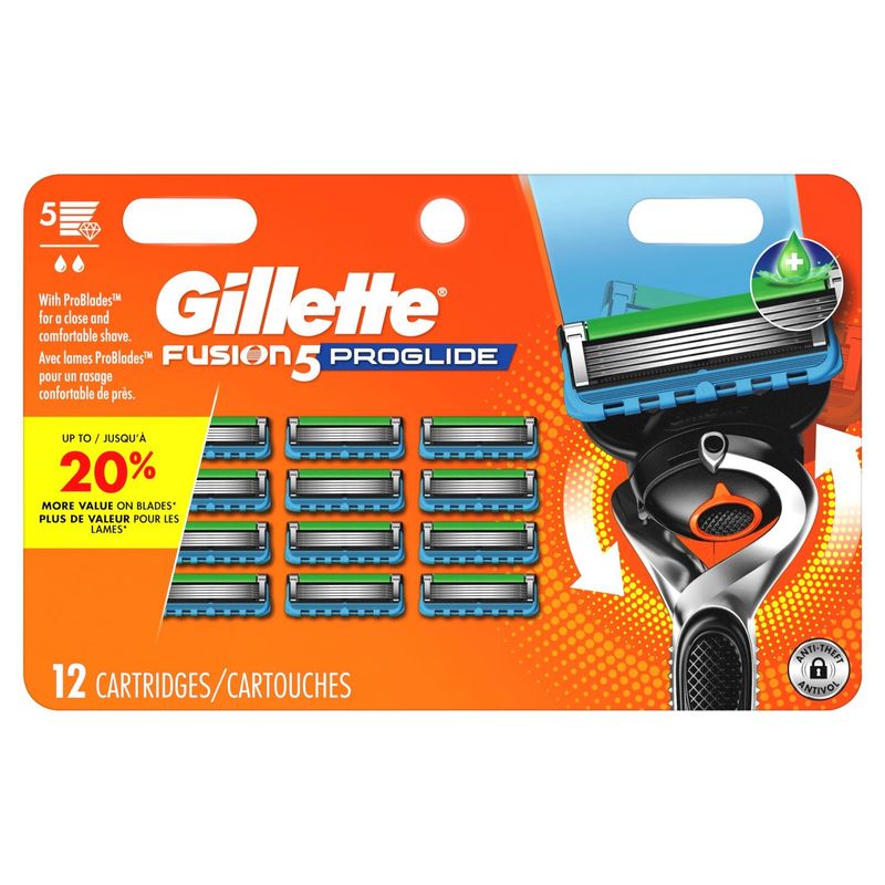 Gillette Fusion5 Proglide Cartridges, 12 count