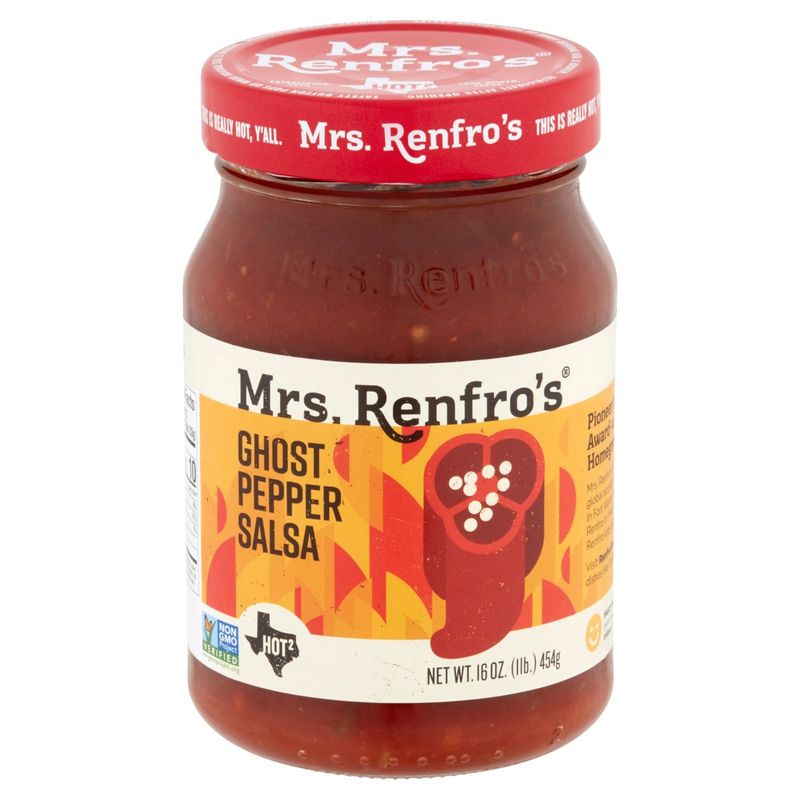 Mrs. Renfro's Hot2 Ghost Pepper Salsa, 16 oz