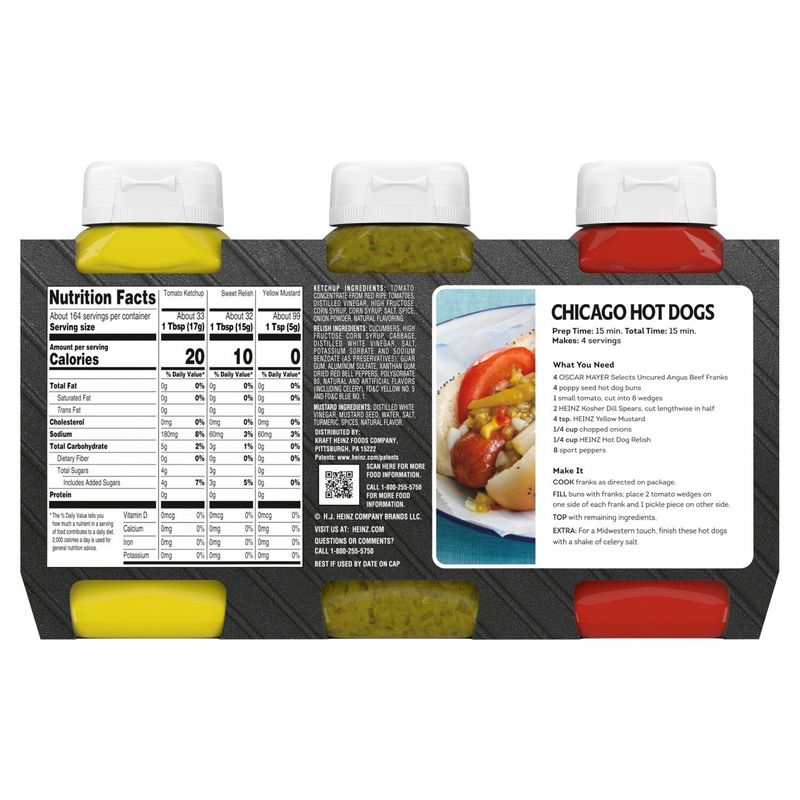 Heinz Grill Pack, 3 count, 37.5 oz