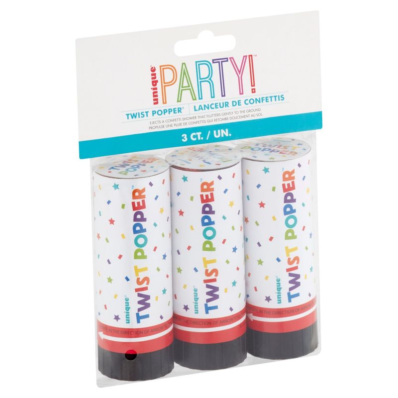 Unique Party! Twist Popper, 3 count