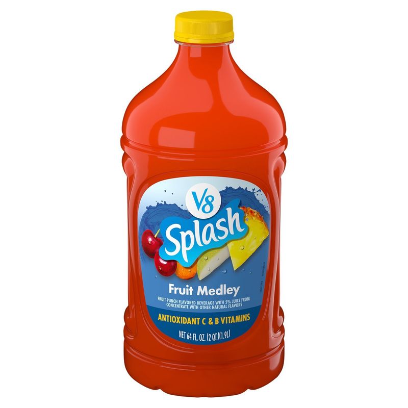 V8 Splash Fruit Medley Beverage, 64 fl oz