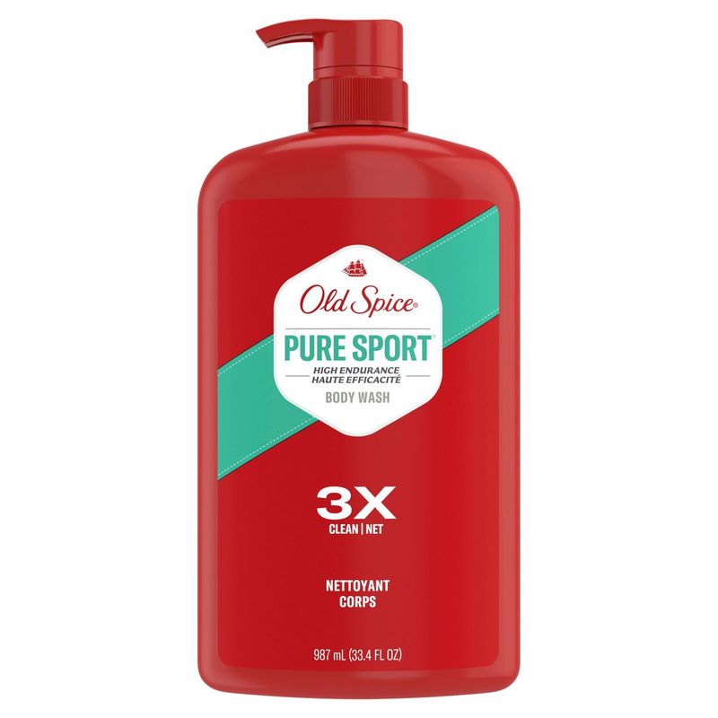 Old Spice Pure Sport High Endurance Body Wash, 33.4 fl oz