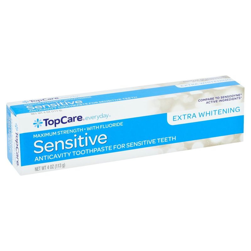 TopCare Everyday Extra Whitening Sensitive Anticavity Toothpaste, 4 oz