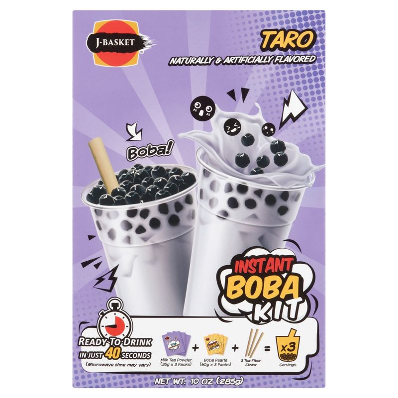 J-Basket Taro Instant Boba Kit, 10 oz