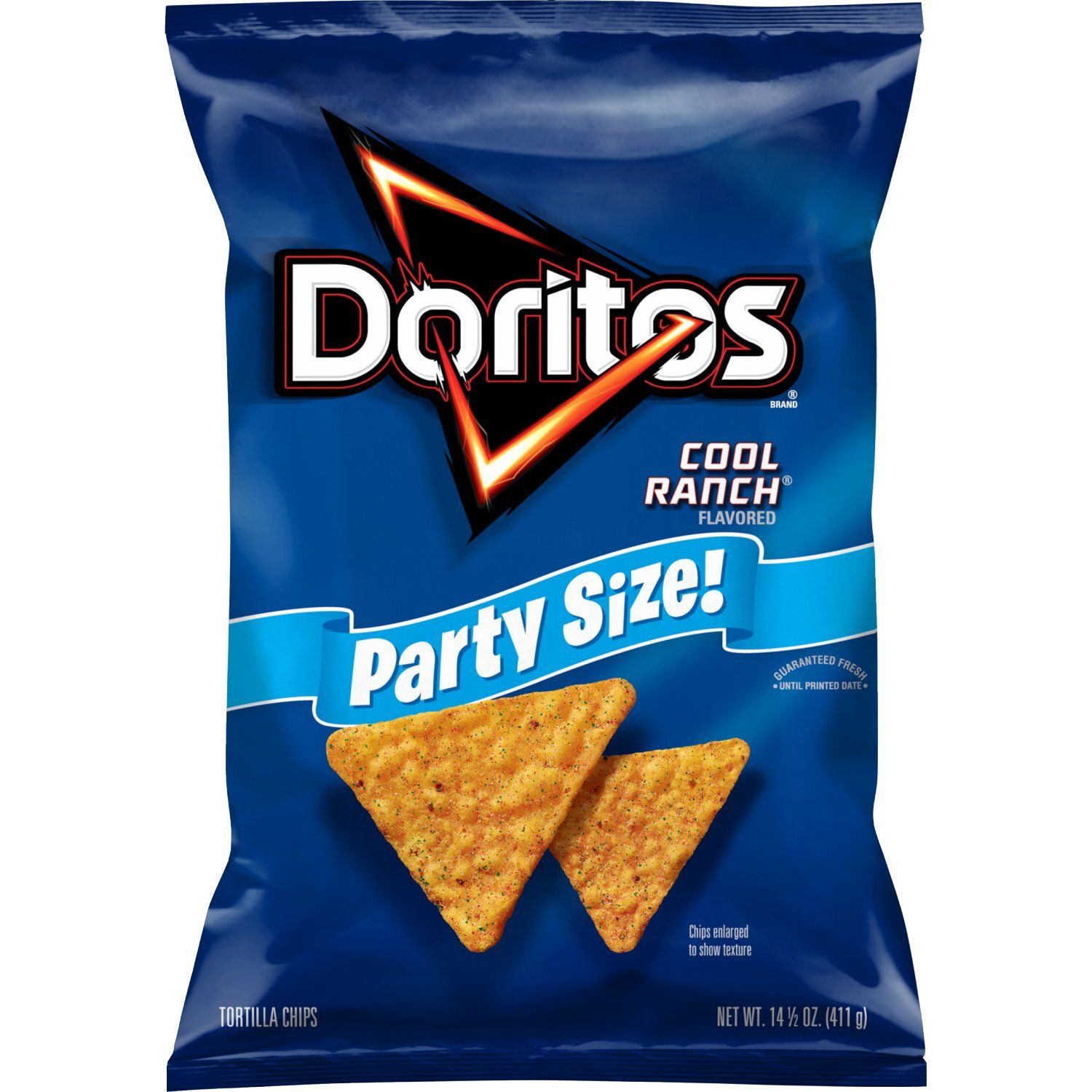 Doritos Tortilla Chips Cool Ranch Flavored 14 1/2 Oz