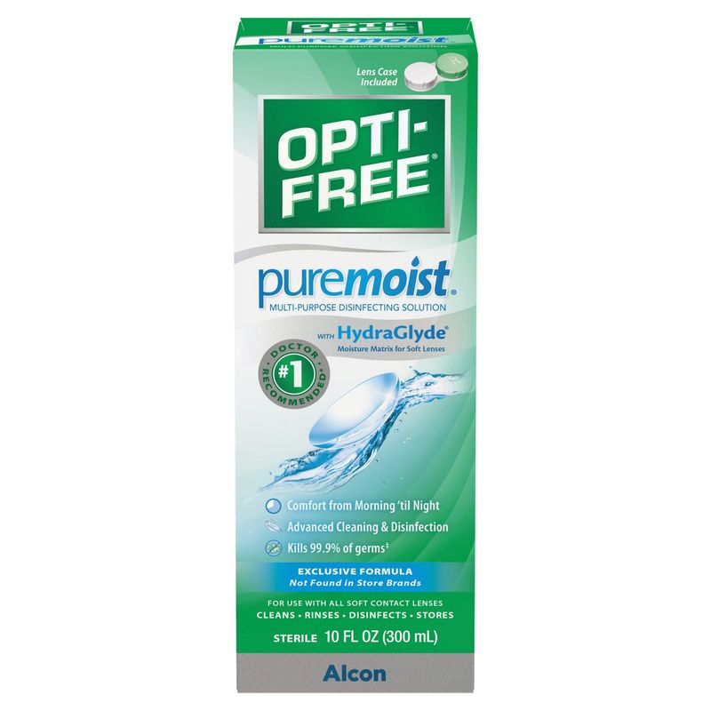 Opti-Free Puremoist Multi-Purpose Disinfecting Solution, 10 fl oz