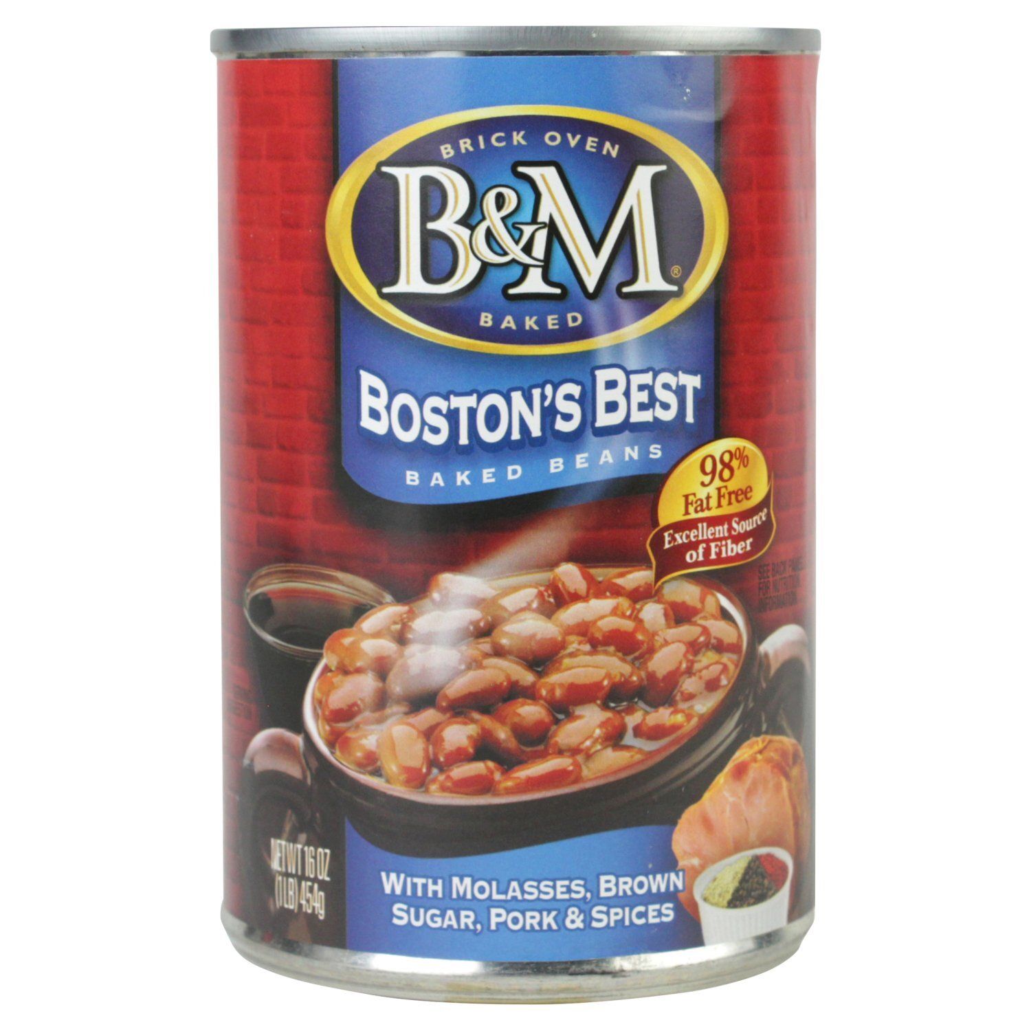 B&amp;M Boston's Best with Molasses, Brown Sugar, Pork &amp; Spices Baked Beans, 16 oz