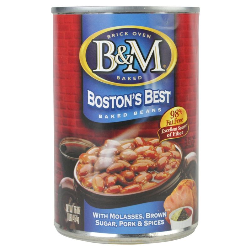 B&amp;M Boston's Best with Molasses, Brown Sugar, Pork &amp; Spices Baked Beans, 16 oz