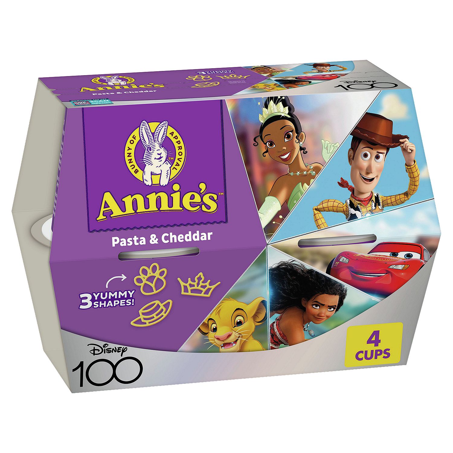 Annie's Disney 100 Pasta &amp; Cheddar, 1.87 oz, 4 count