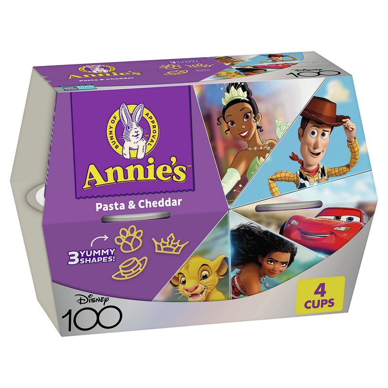 Annie's Disney 100 Pasta &amp; Cheddar, 1.87 oz, 4 count