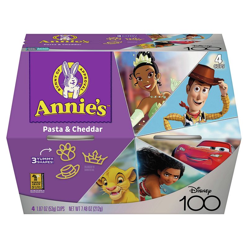 Annie's Disney 100 Pasta &amp; Cheddar, 1.87 oz, 4 count