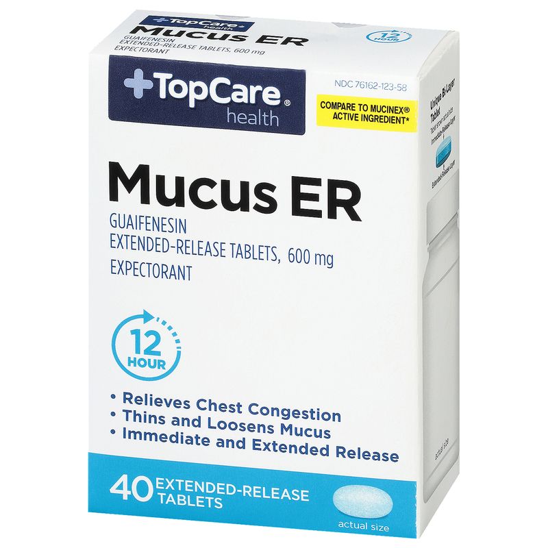 TopCare Guaifenesin Mucus Extended Release Tablets 600MG