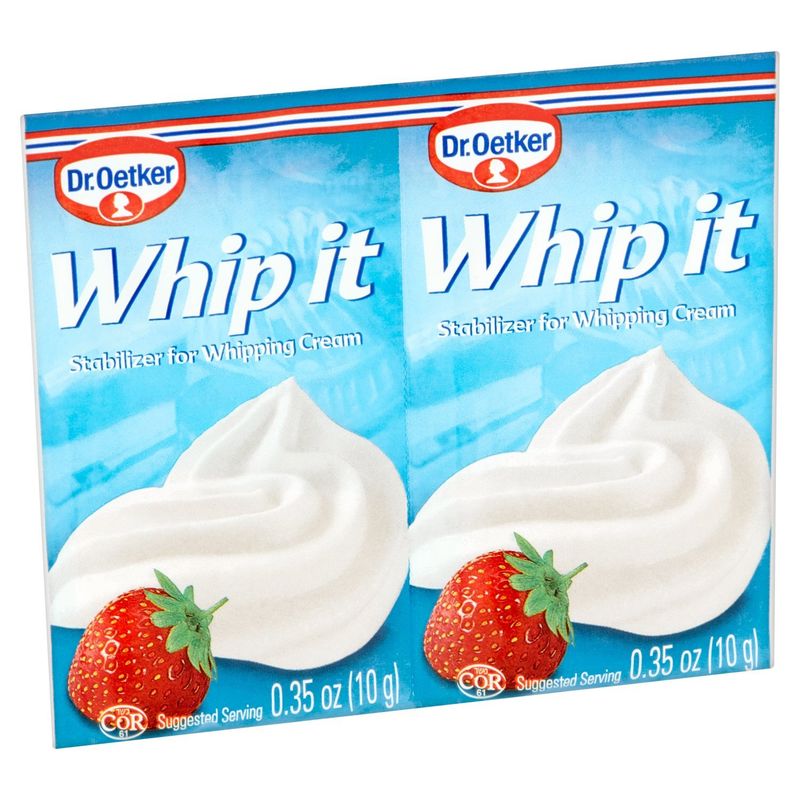 Dr. Oetker Whip It Stabilizer for Whipping Cream, 0.35 oz, 2 count