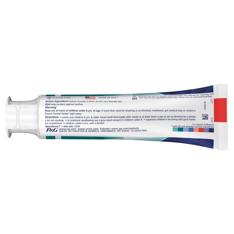 Crest 3D White Advanced Deep Clean Fluoride Anticavity Toothpaste, 3.3 oz