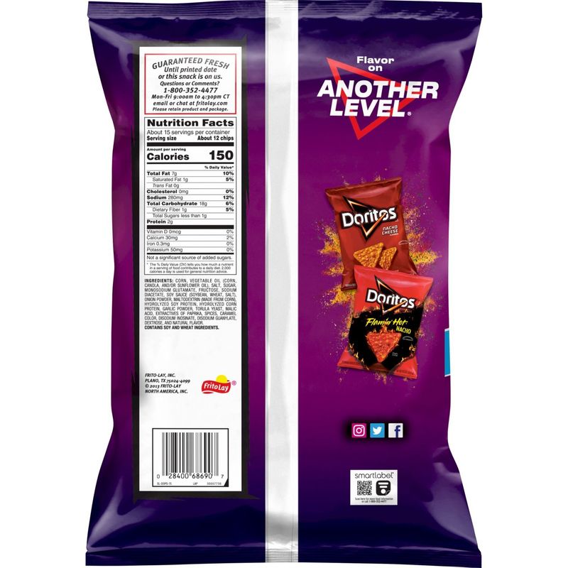 Doritos Tortilla Chips Spicy Sweet Chili Flavored 14 1/2 Oz