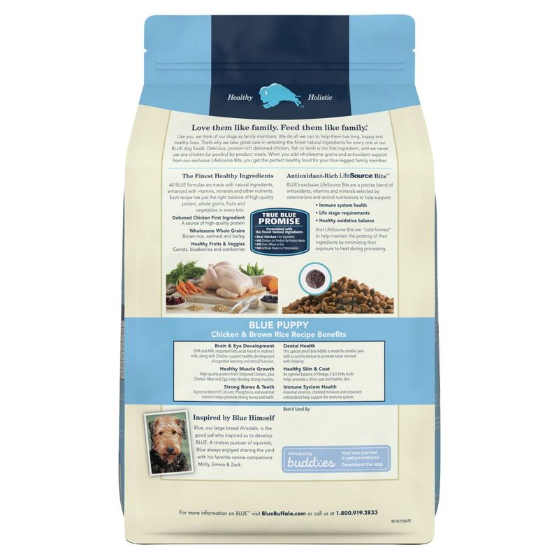 Blue Buffalo Life Protection Formula Natural Puppy Dry Dog Food, Chicken and Brown Rice 5-lb