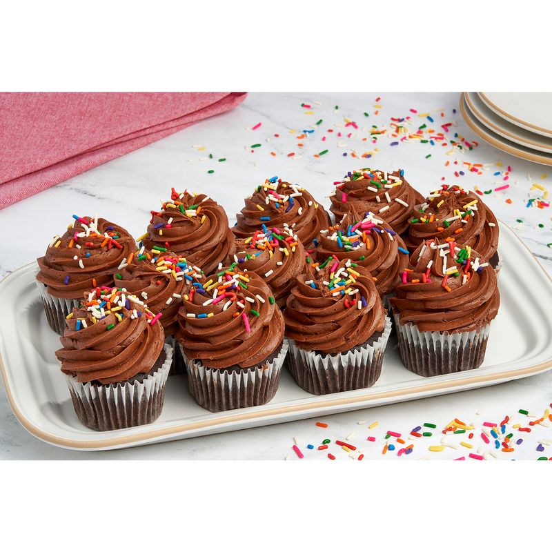 12 Pack Chocolate Cupcakes W/ Chocolate Icing