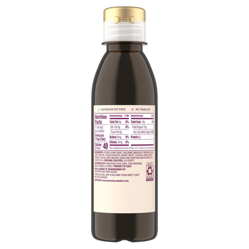 Bowl &amp; Basket Glaze with Balsamic Vinegar of Modena &amp; Fig Flavor, 8.5 fl oz