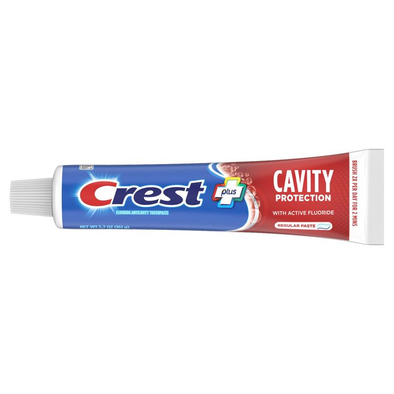Crest Plus Cavity Protection Toothpaste, Regular Paste, 5.7 oz