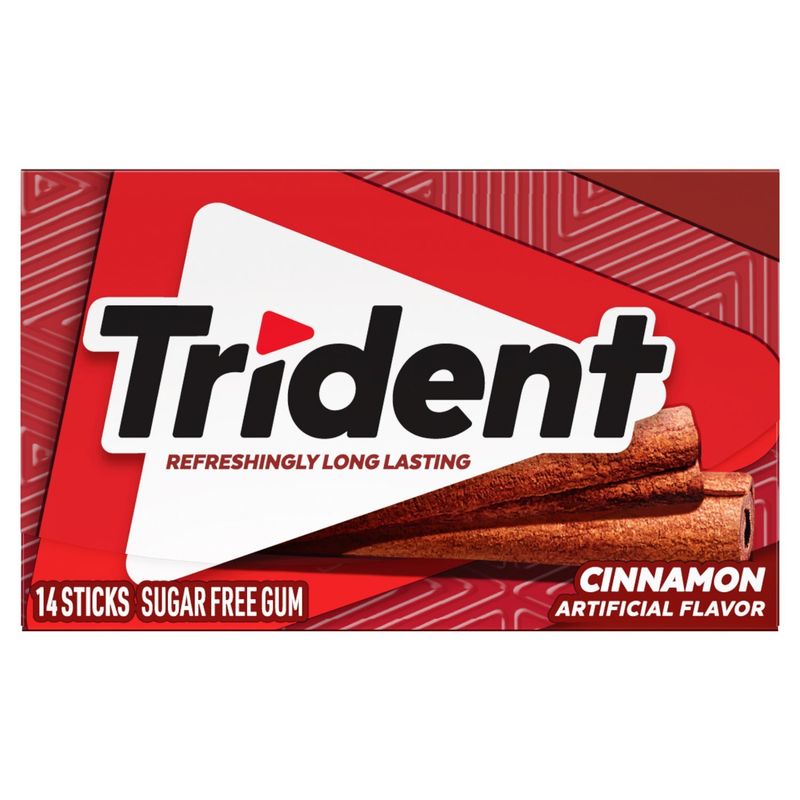 Trident Cinnamon Sugar Free Gum, 14 count