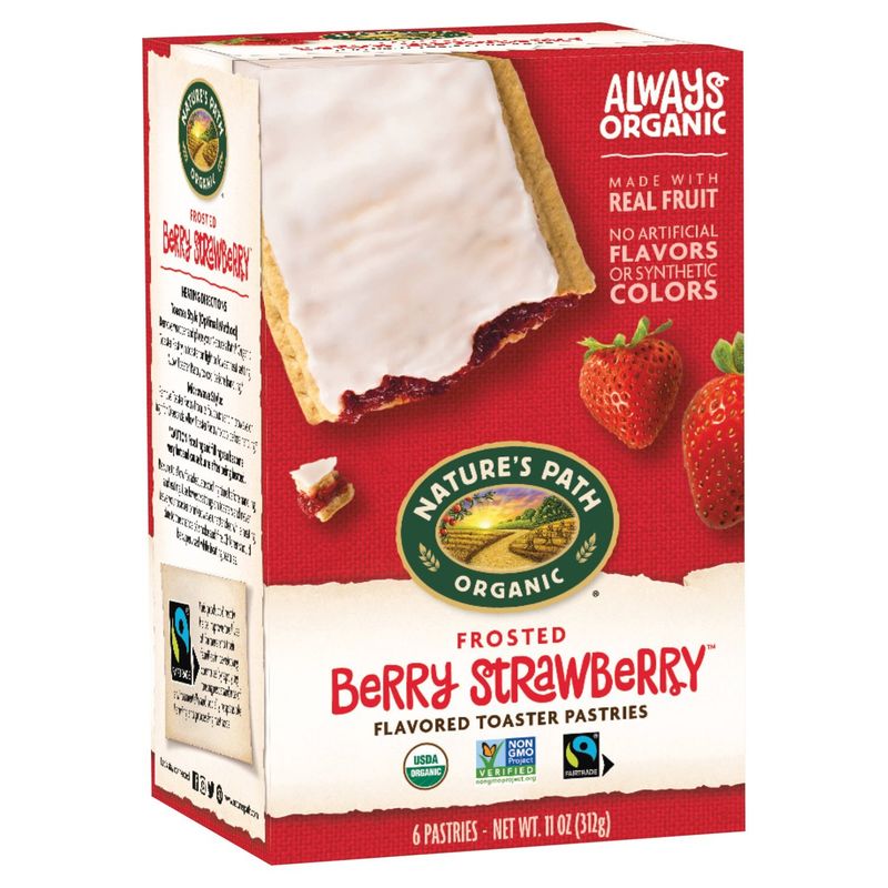 Nature's Path Berry Strawberry Frosted Toaster Pastries, 11 oz