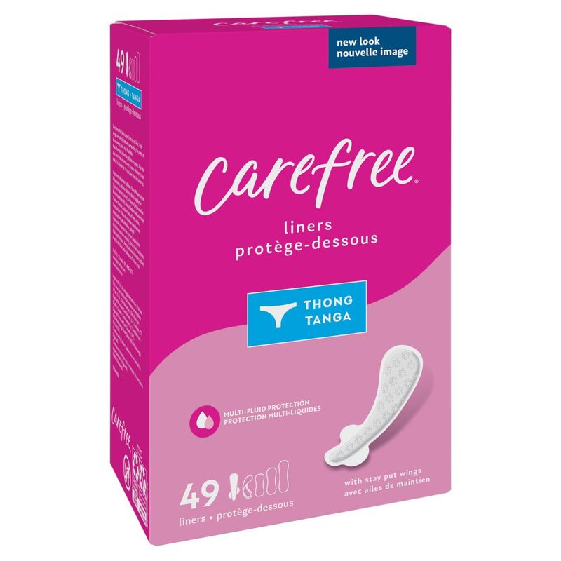 Carefree Thong Liners, 49 count
