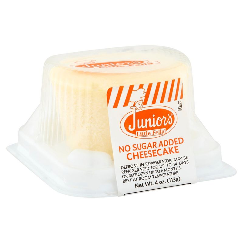 Juniors Little Fella No Sugar Added Cheesecake, 4 oz