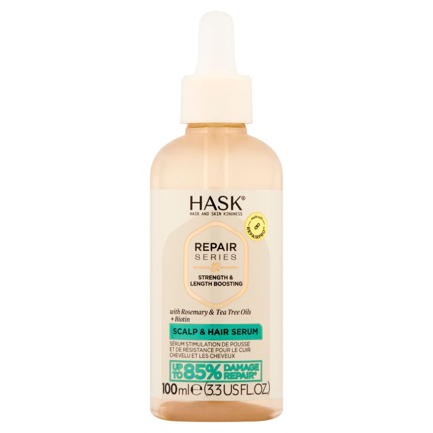 Hask Repair Series Strength &amp; Length Boosting Scalp &amp; Hair Serum, 3.3 fl oz