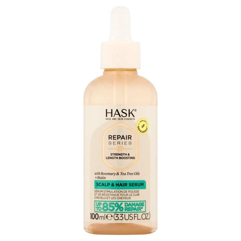 Hask Repair Series Strength &amp; Length Boosting Scalp &amp; Hair Serum, 3.3 fl oz