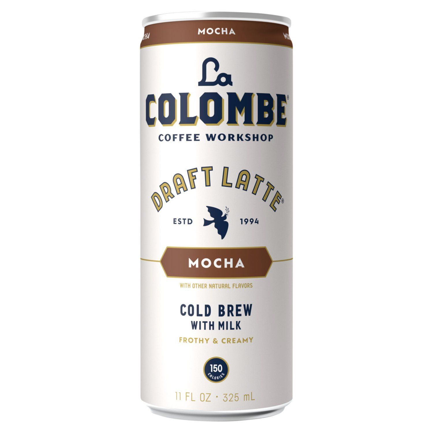 La Colombe Coffee Workshop Mocha Cold Brew with Milk Frothy &amp; Creamy Draft Latte, 11 fl oz