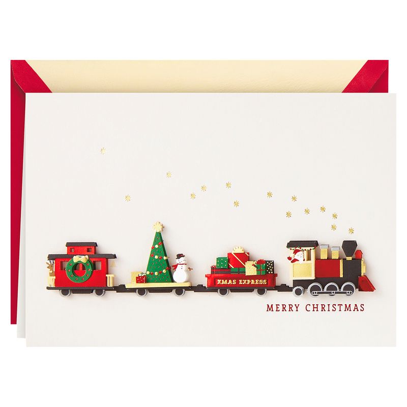 Hallmark Signature Christmas Card (Christmas Train)