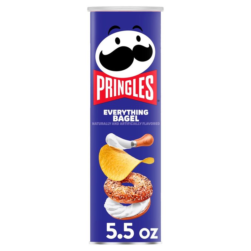 Pringles Everything Bagel Potato Crisps, 5.5 oz