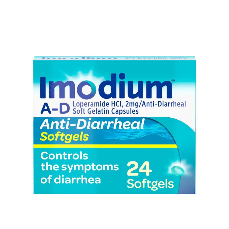 Imodium Anti-Diarrheal Softgels, 24 count