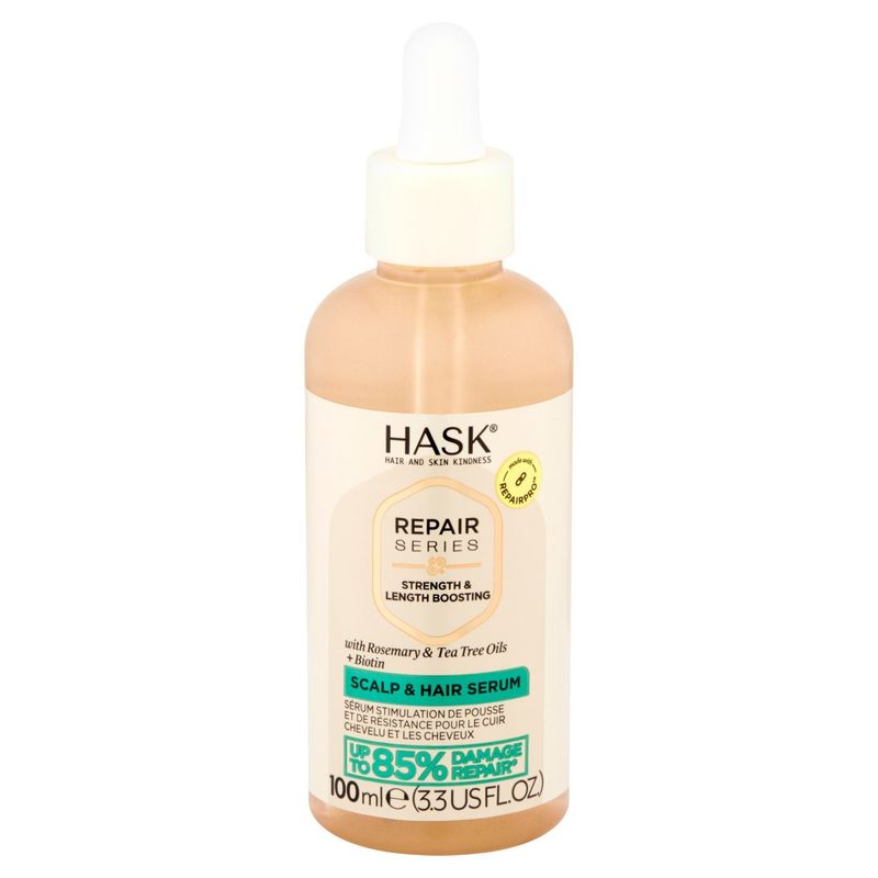 Hask Repair Series Strength &amp; Length Boosting Scalp &amp; Hair Serum, 3.3 fl oz