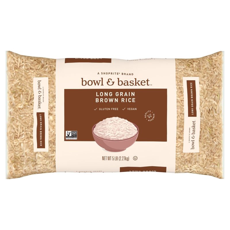 Bowl &amp; Basket Long Grain Brown Rice, 5 lb