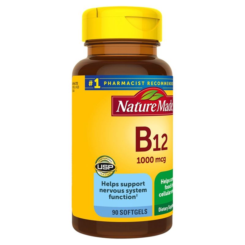 Nature Made Vitamin B12 1000 mcg Softgels, 90 Count