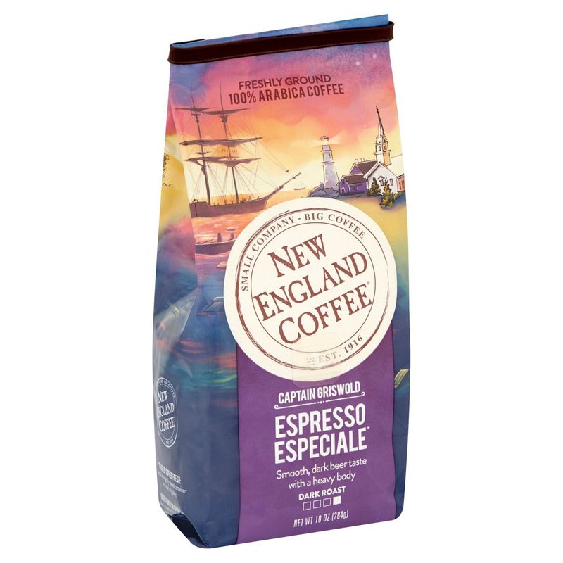 New England Coffee Espresso Especiale Dark Roast Coffee, 10 oz