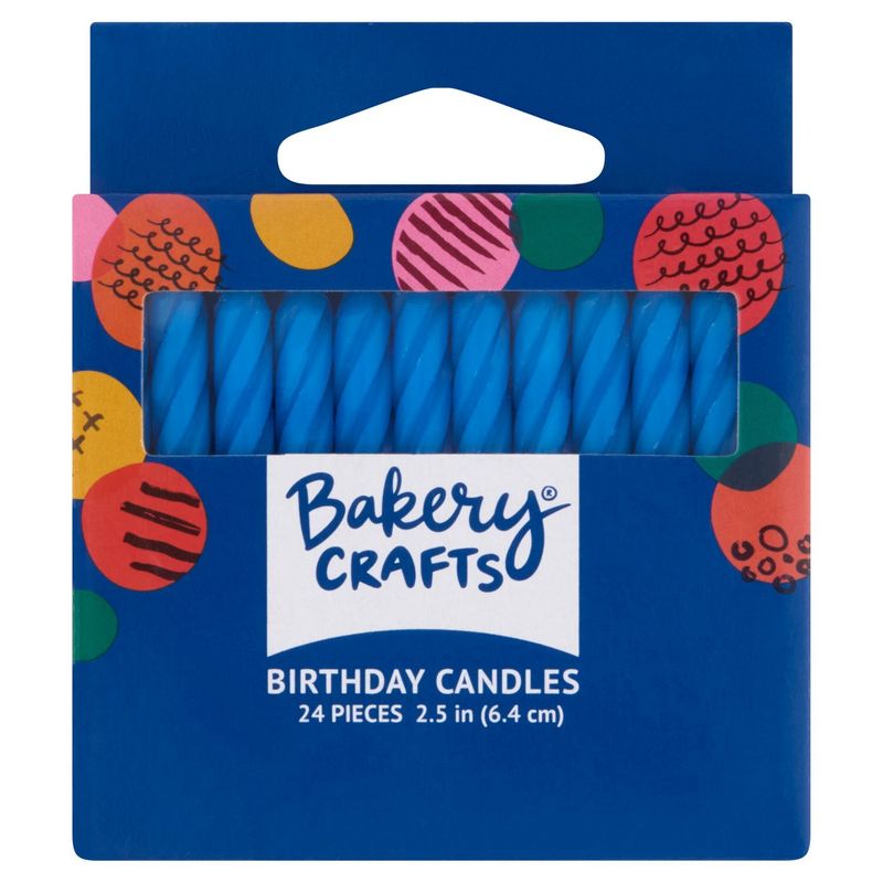 Bakery Crafts 2.5 in Birthday Candles, 24 count