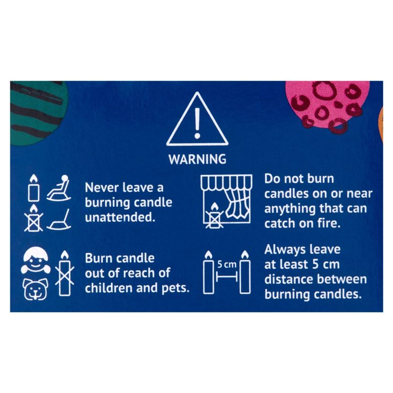 Bakery Crafts 2.5 in Birthday Candles, 24 count